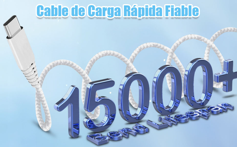 Doble 25W Cargador USB C y 1.8M Cable USB C a USB C