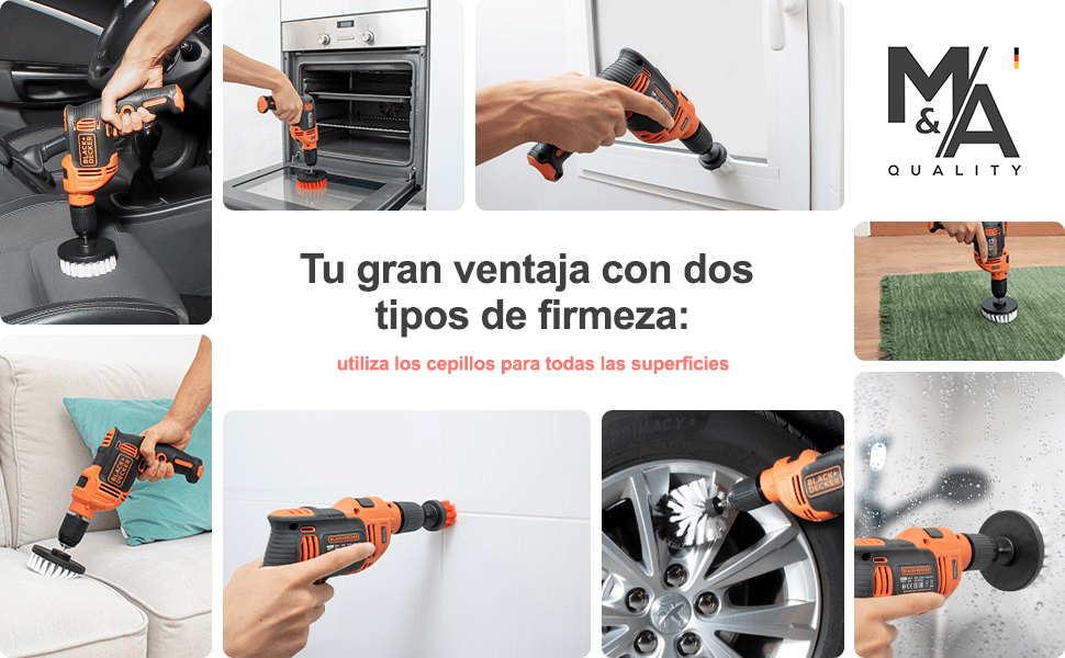 Cepillo Taladro Limpieza Coche Inalámbrico