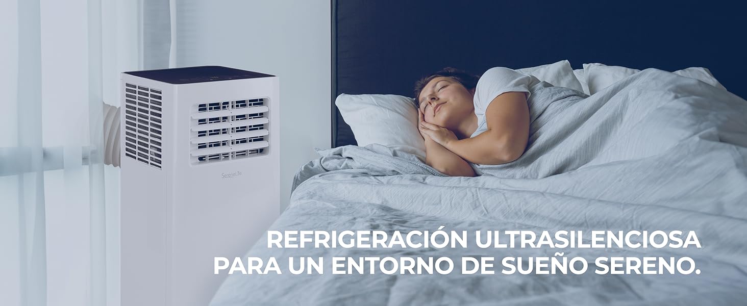 Aire Acondicionado Portátil Móvil Calefactor Silencioso Deshumidificador, Ventilador Escape Ventana