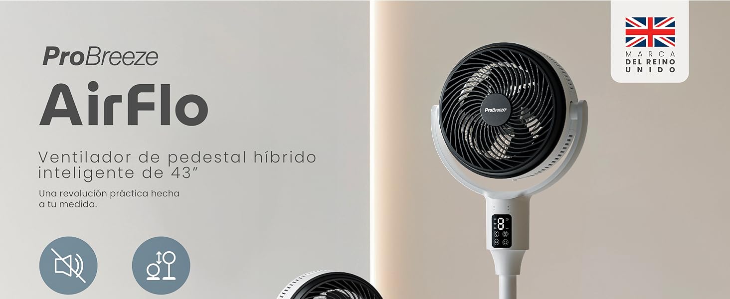 Ventiladores de pedestal híbridos de 43"