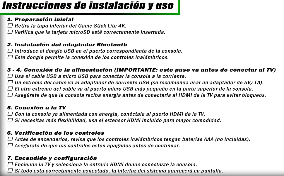 Instrucciones de uso