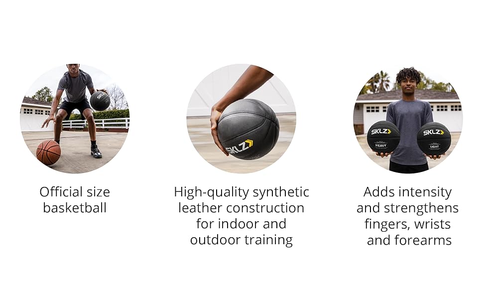 SKLZ, baloncesto, peso pesado, control, dribble