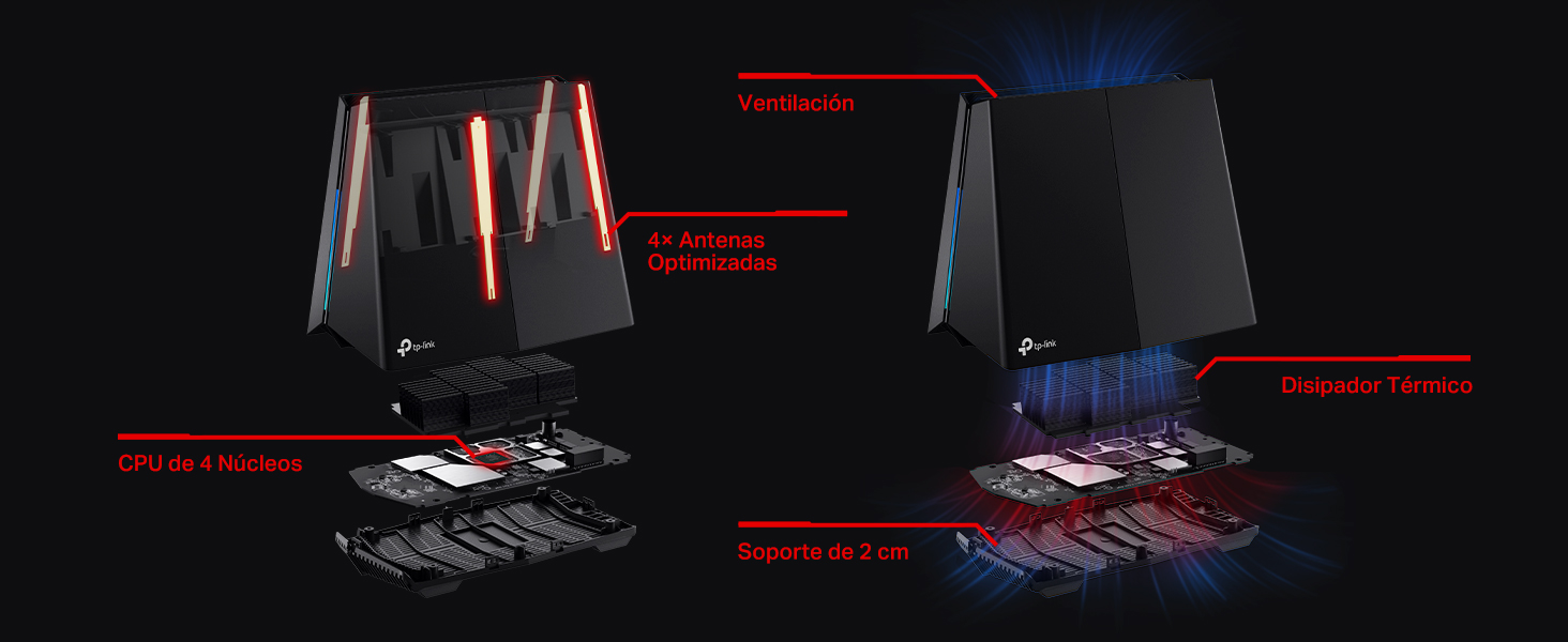 Archer GXE75 - Nuevo Router Gaming Wi-Fi 6E AXE5400 de Triple Banda