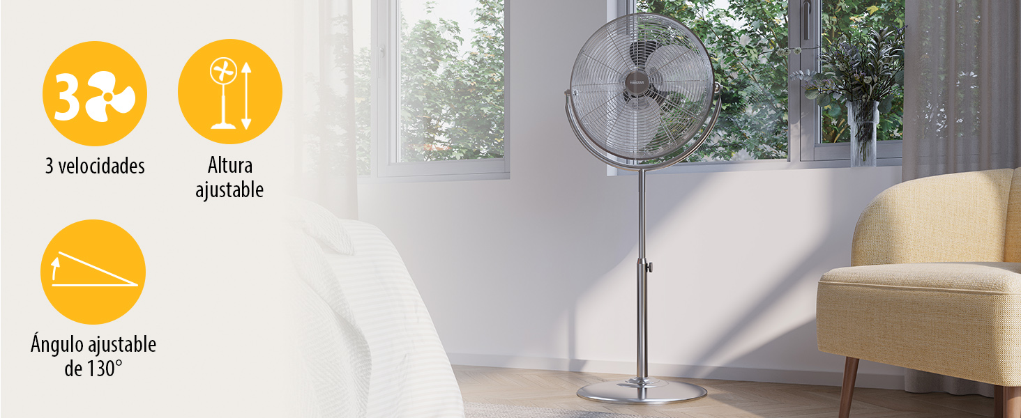 Ventilador de pie de alta velocidad Tristar - Para resumir