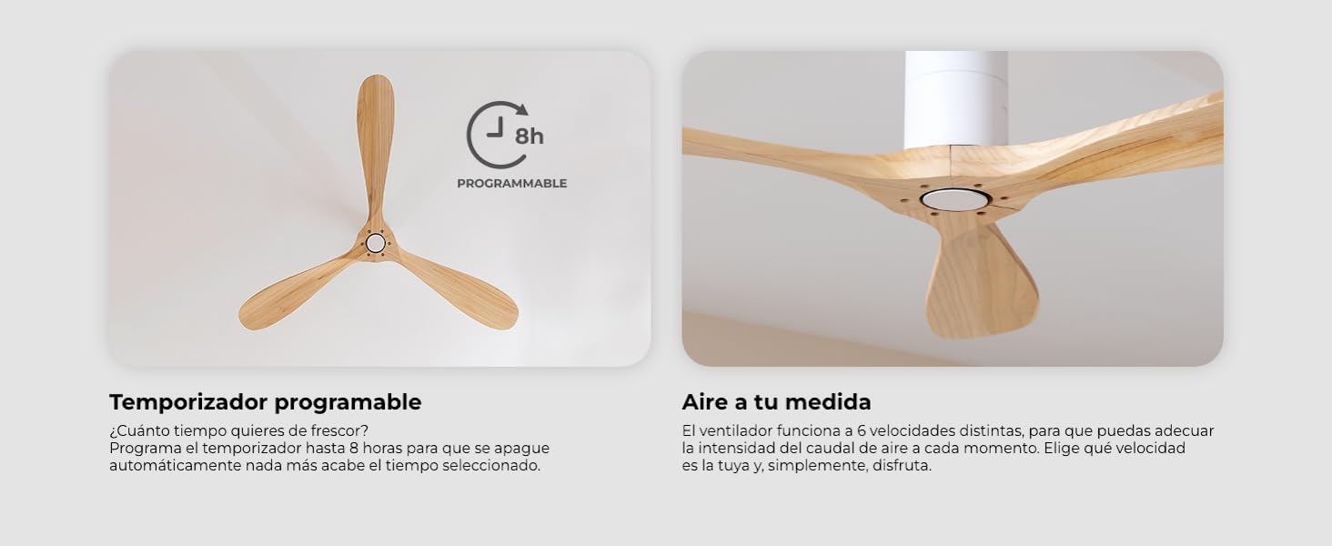 ventiladores de techo; ventiladores de techo con luz; lampara cecotec; EnergySilence Aero 570