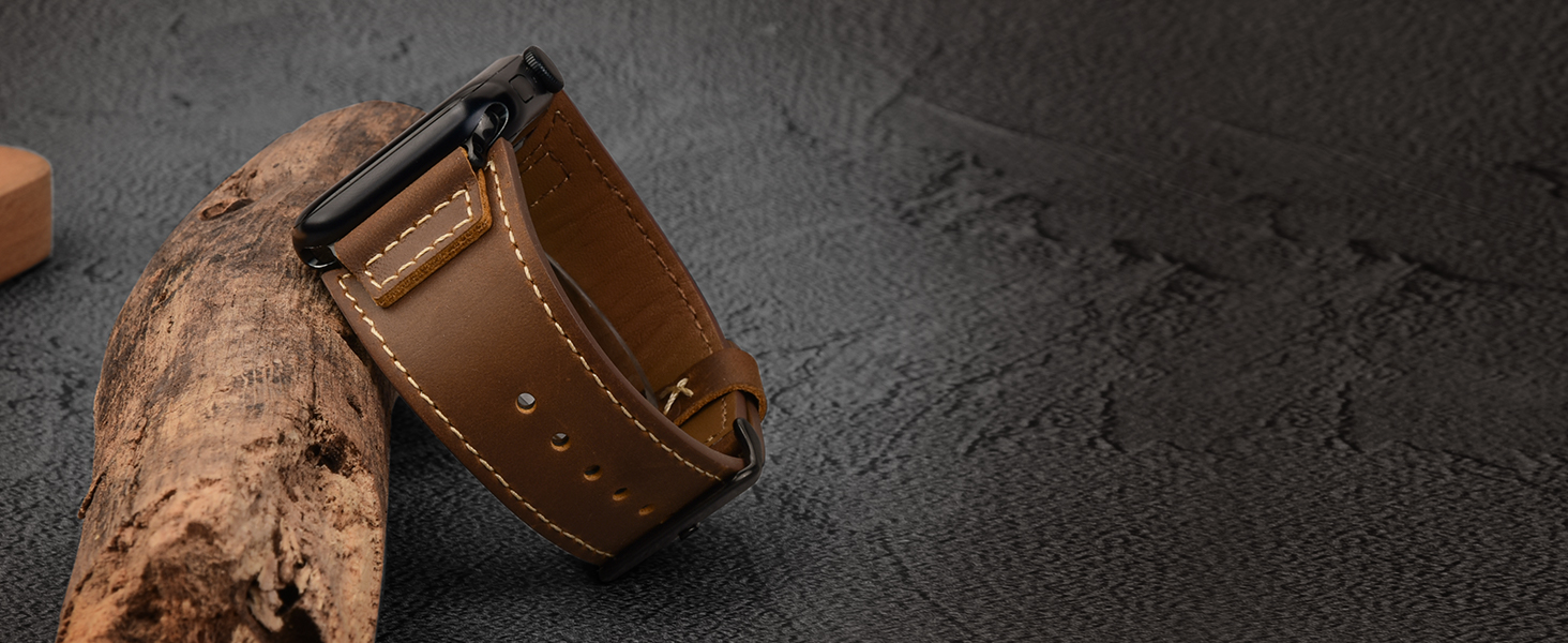 correa apple watch se 44mm cuero