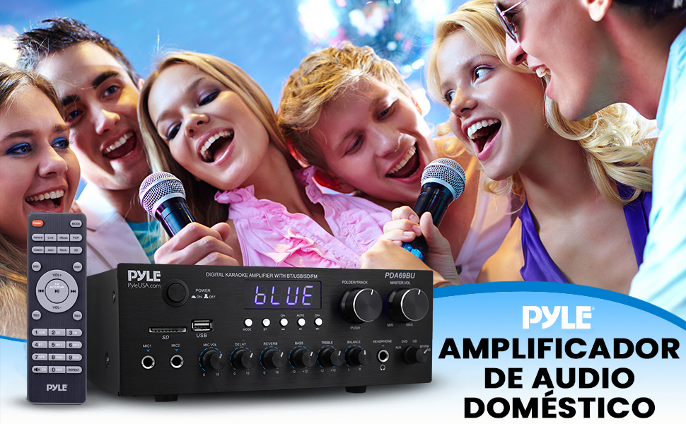 Amplificadores Potencia Sonido Audio Estéreo Bluetooth Inalámbrico Compacto Digital Sistema