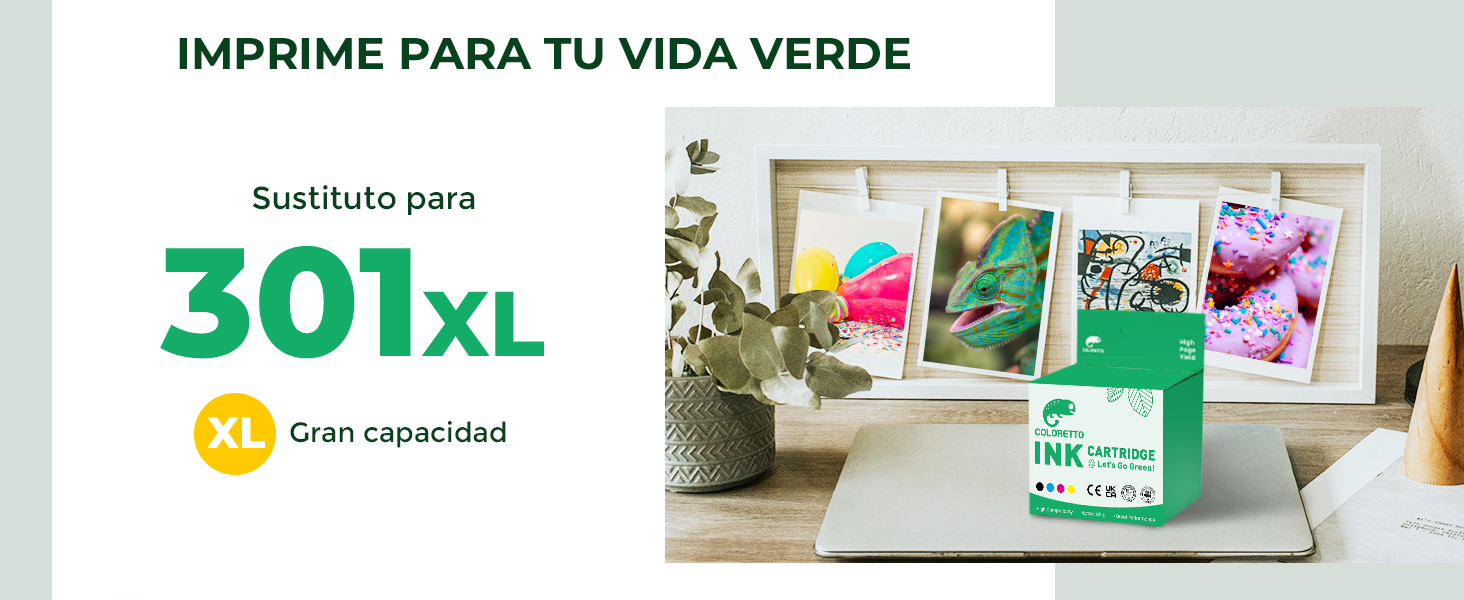 una imagen de una planta y una imagen de un lagarto en un escritorio