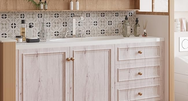 vinilo para muebles vinilo cocina vintage blanco rosa