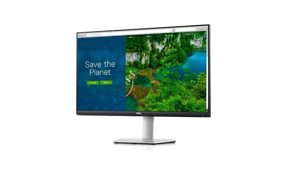Monitor, Dell, S2722QC, 4K, 27 pulgadas, 60 Hz, 4 ms, AMD FreeSync, DisplayPort, HDMI, USB 3.2