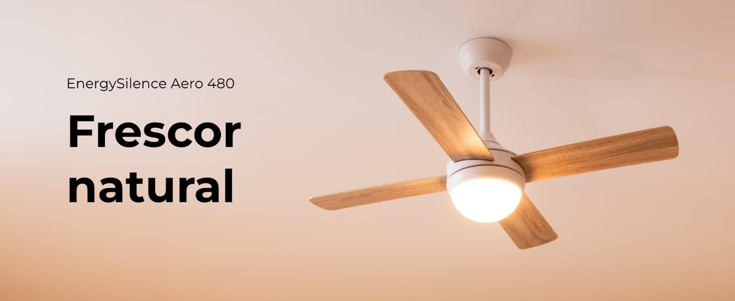 ventiladores de techo con luz; ventilador de techo silencioso; ventilador de techo con luz cecotec