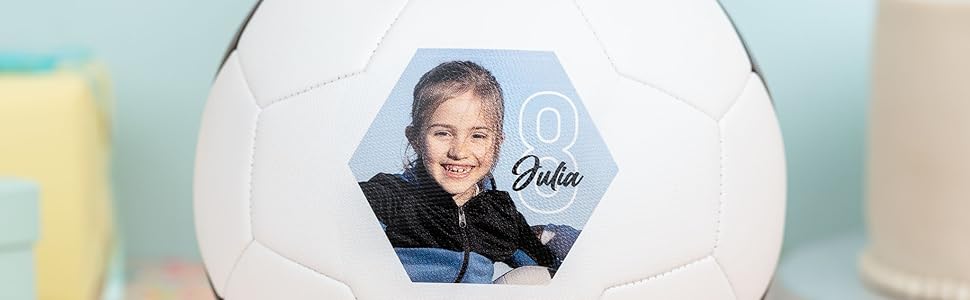 Balon futbol personalizado regalo original madrid barcelona cristiano messi