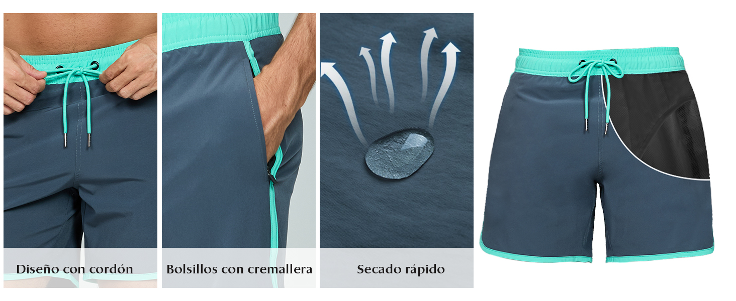 pantalones cortos de baño