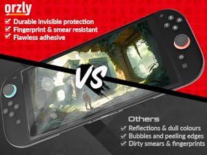 Vidrio templado ultrafino para Switch 2 con 99 % de transparencia y sensibilidad al tacto.