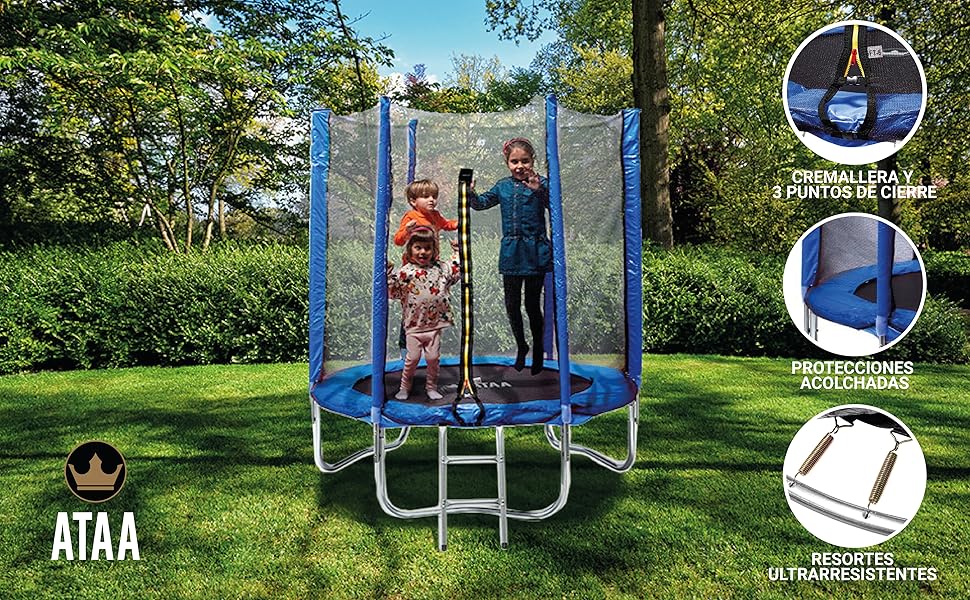 cama elástica, cama elástica para niños, cama elástica grande, trampolín seguro