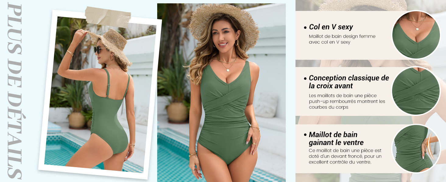 UMIPUBO Bañador Mujer Reductores Vientre Plano Talla Grande Traje de Baño