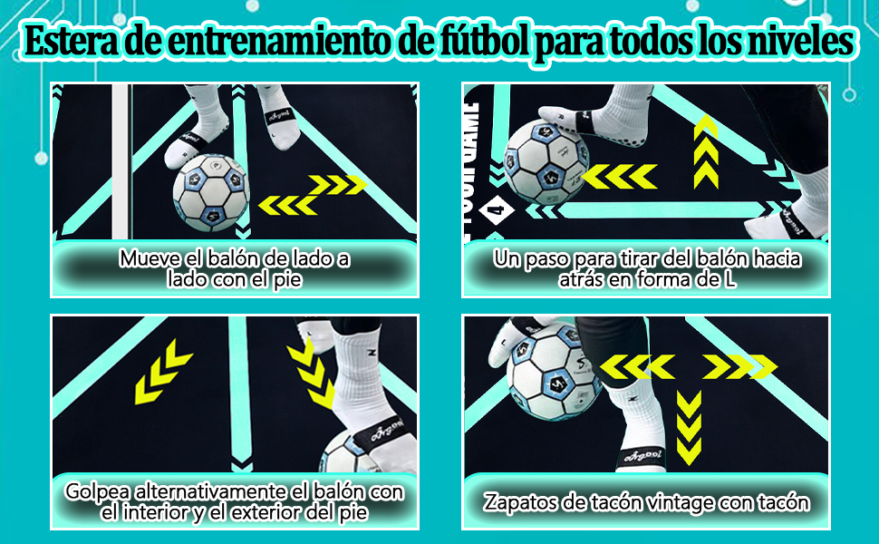 Alfombrilla de entrenamiento de fútbol