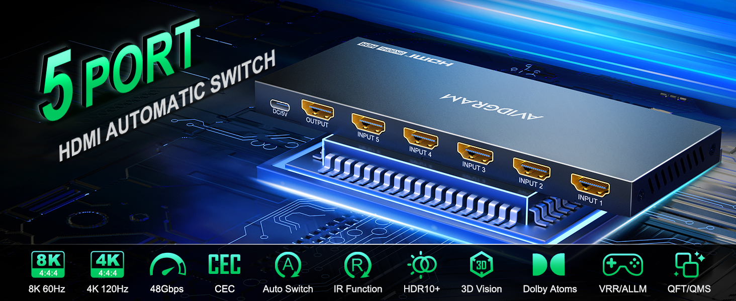 switch hdmi 4k 120hz