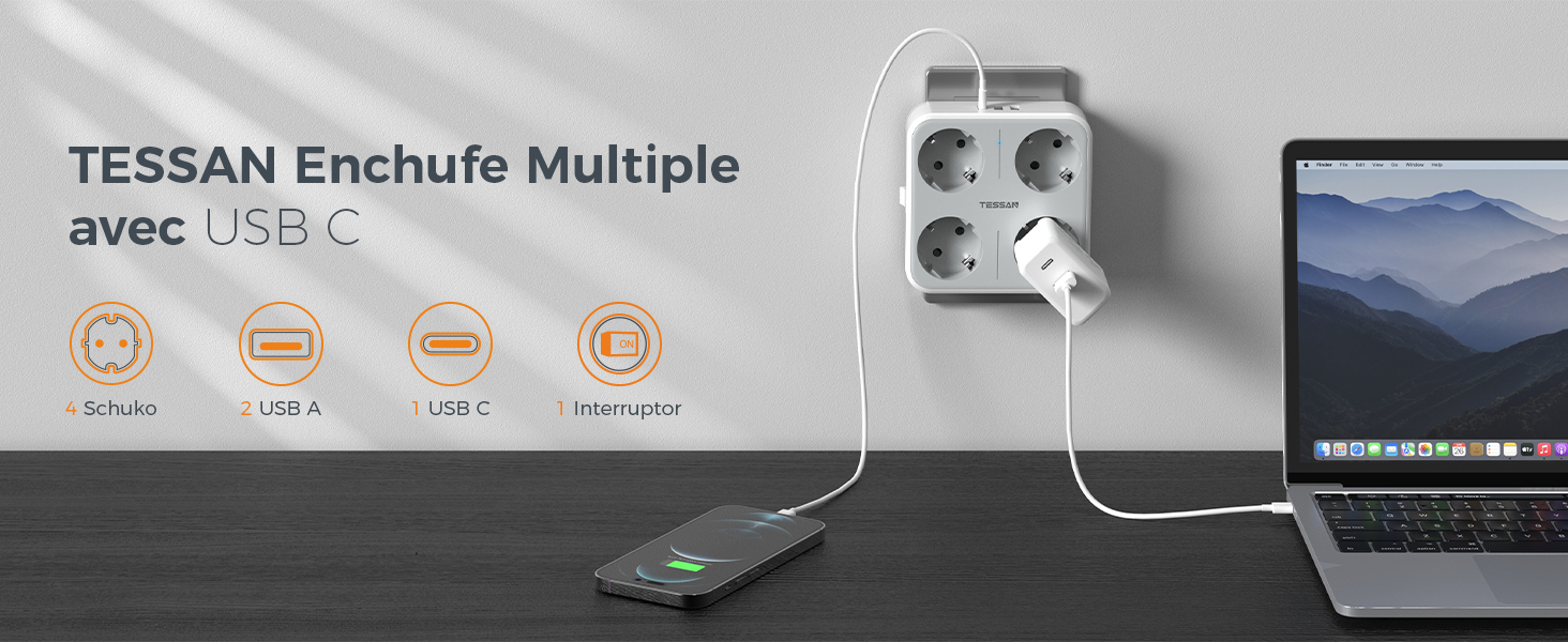 enchufe multiple