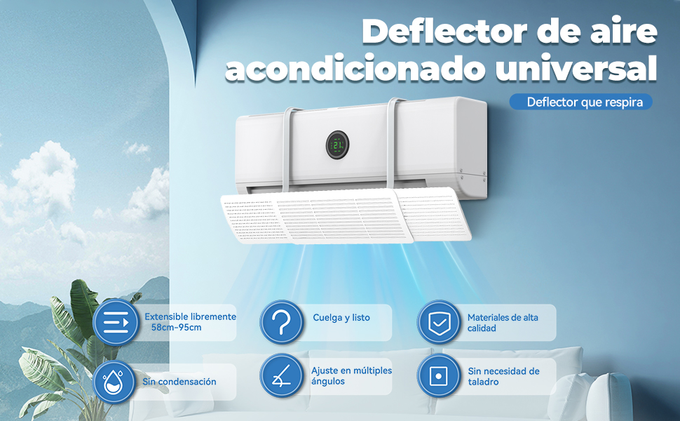 deflector aire acondicionado