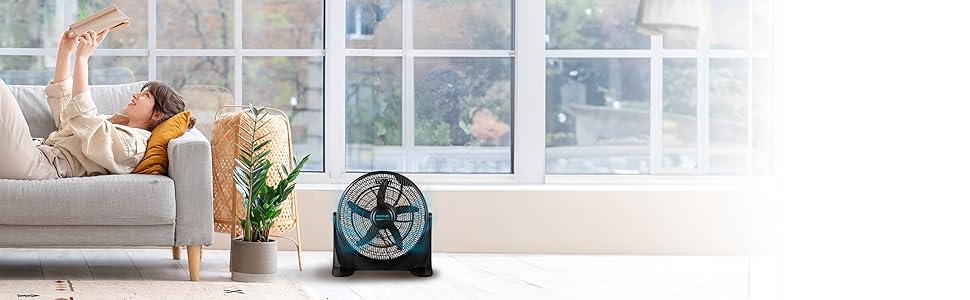 ventilador; Ventilador industrial; ventilador de suelo; negro; ventilador Cecotec; EnergySilence