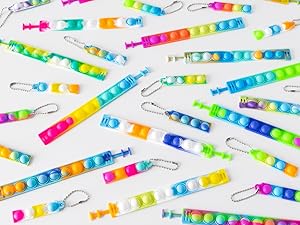 30 pulseras ajustables al tamaño de todas las muñecas, tanto niños y adultos