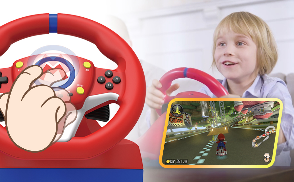 volante;mario;nintendo;licencia;oficial;hori;carreras;