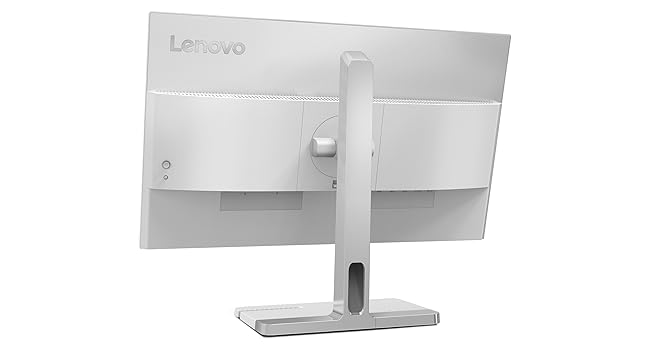 Imagen posterior monitor Lenovo L24m-40 sobre fondo blanco