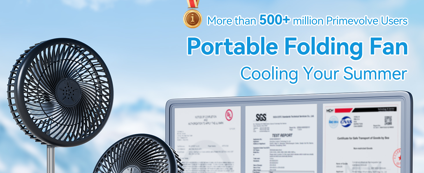 Ventilador Plegable Portátil