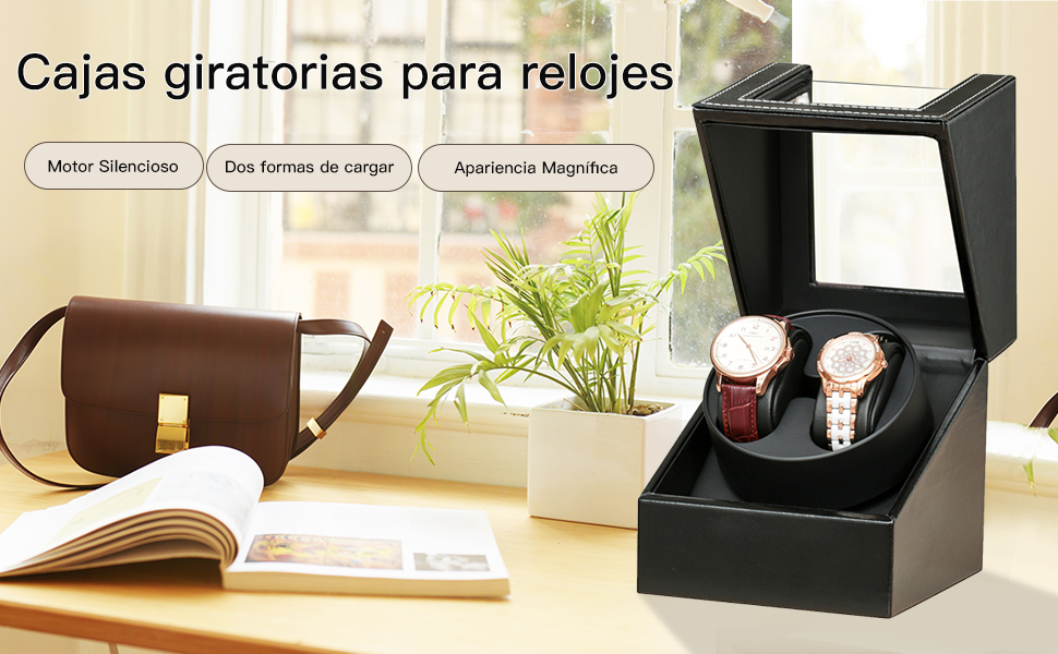 Cajas giratorias para relojes