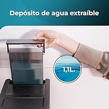 Cafetera superautomática compacta con 19 bares, tanque de leche y sistema Thermoblock.