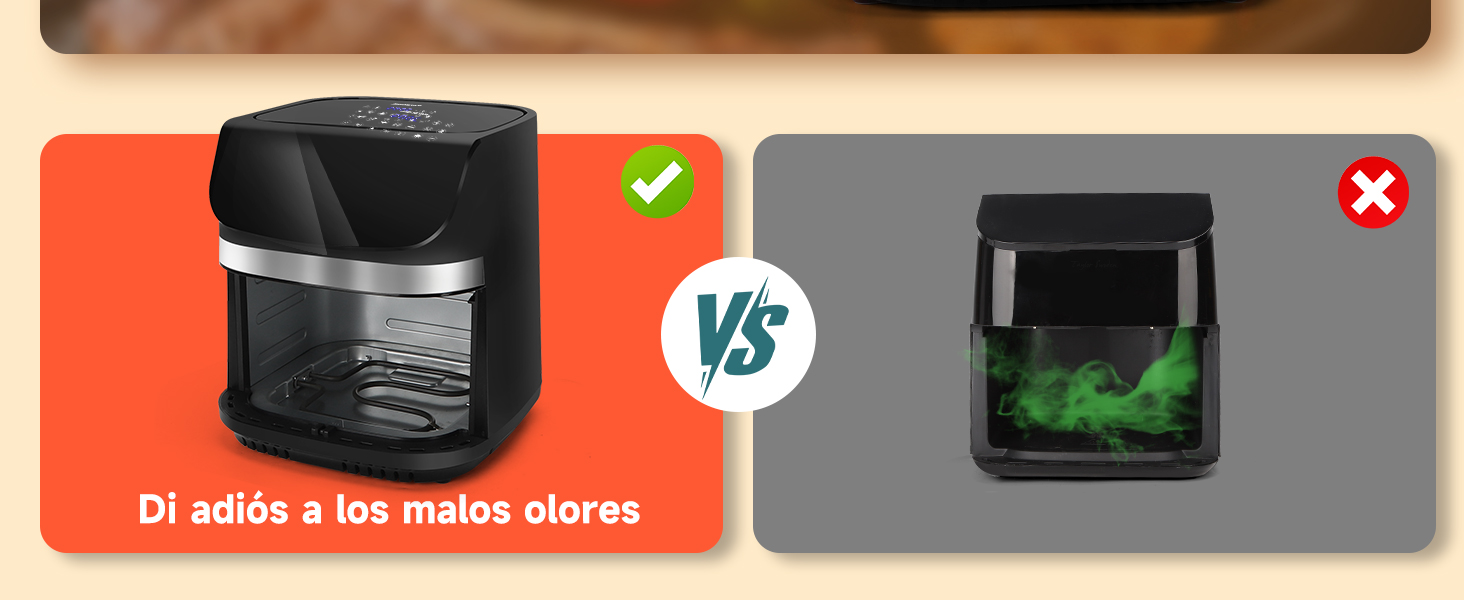 Interior Metálico Premium: Cámara de acero inoxidable para distribución uniforme del calor