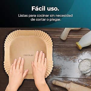 freidora de aire accesorios de papel air fryer moldes repuestos sin aceite paper pack 150 piezas