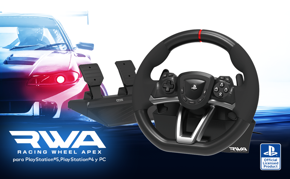 volante;carreras;rwa;apex;hori;velocidad;licencia;oficial;sony