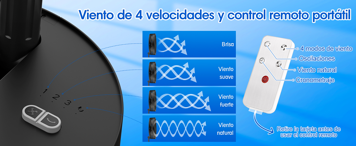 Oscilante Ventilador de Pie
