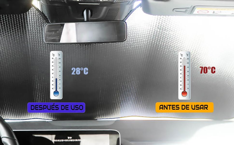 Parasol coche delantero fácil instalación