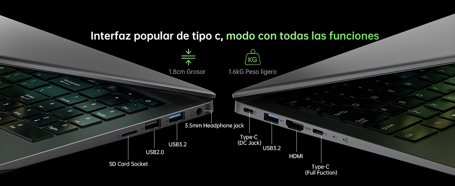 AOC Portatil Gaming con AMD Ryzen 7 5825U(hasta 4,5 GHz)