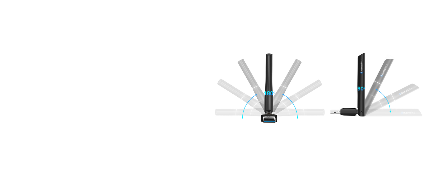 UB500 Plus - Adaptador USB Bluetooth 5.3 de largo alcance