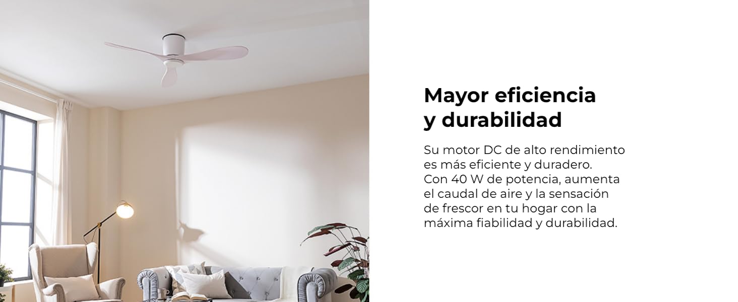 ventiladores de techo; ventiladores de techo con luz; lampara cecotec; EnergySilence Aero 570