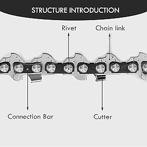 2PCS 8 Pulgadas Cadena de sierra para recargable mini motosierra chainsaw chain