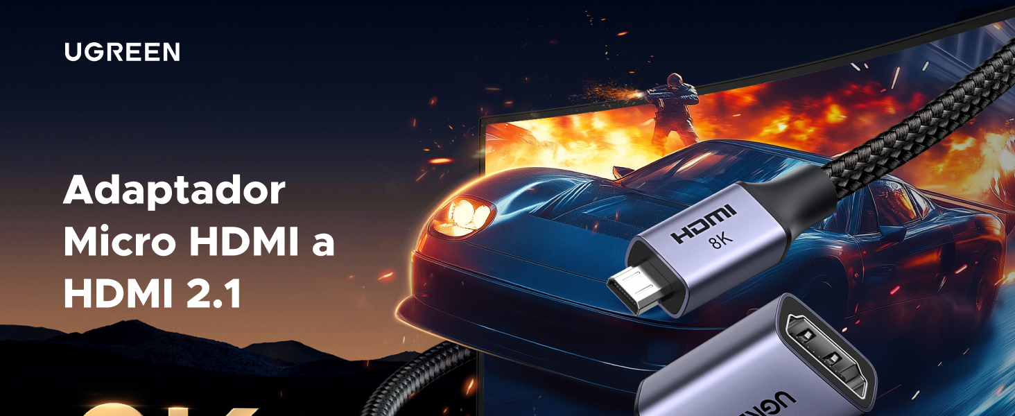 adaptador micro hdmi a hdmi