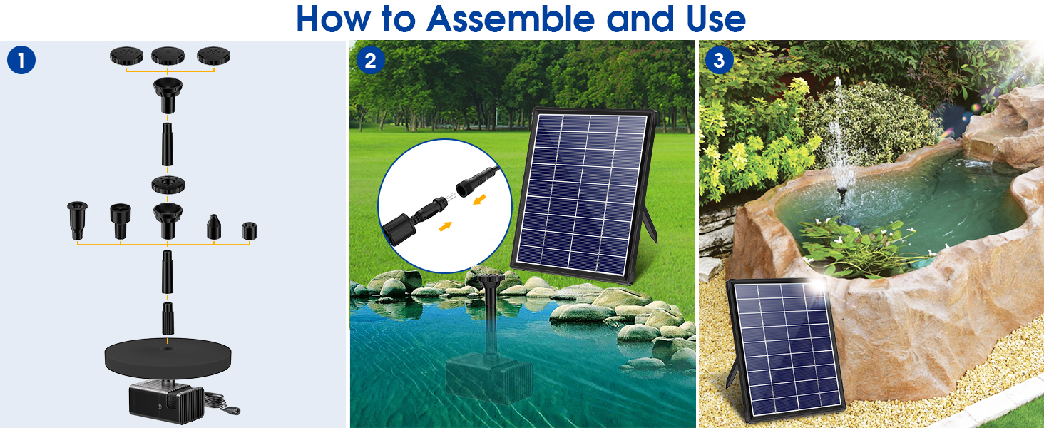 solar water feature pump
