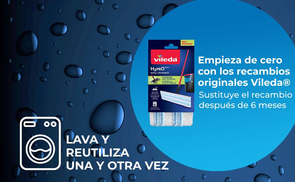 vileda flat mop h2pro