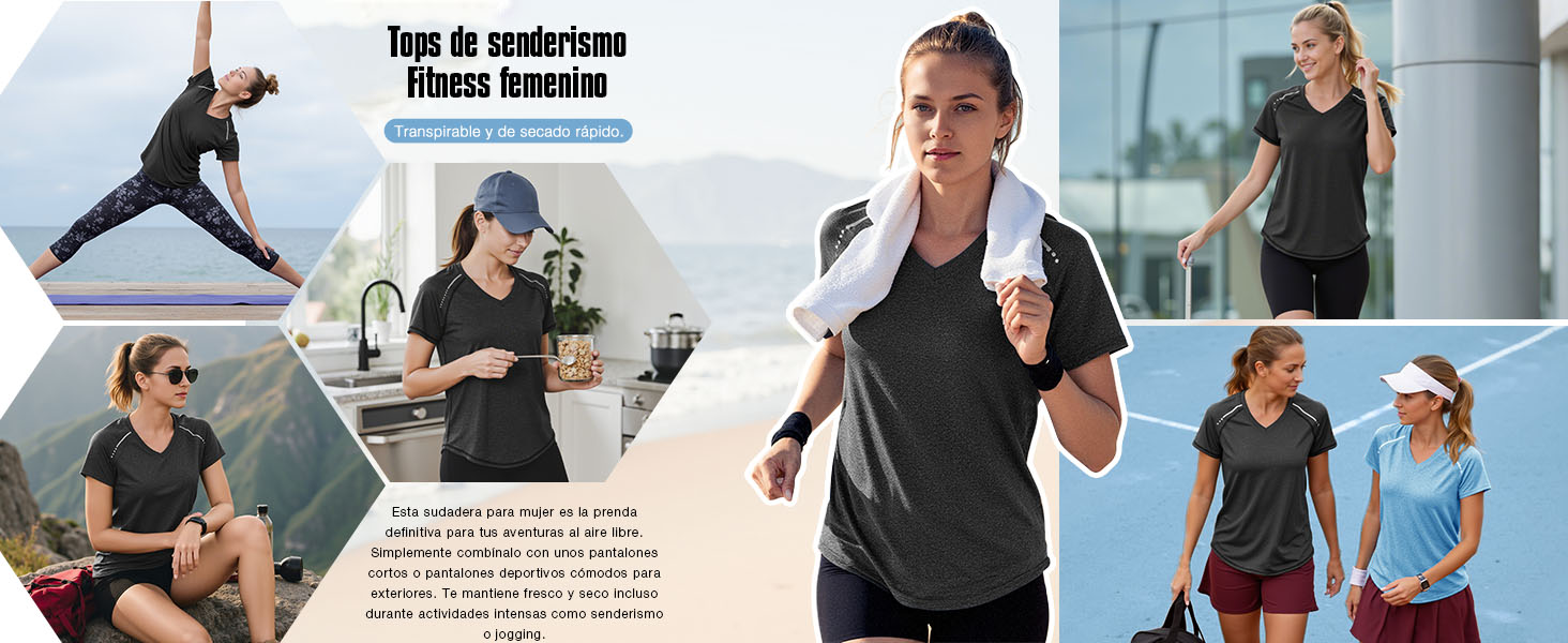 camiseta transpirable mujer