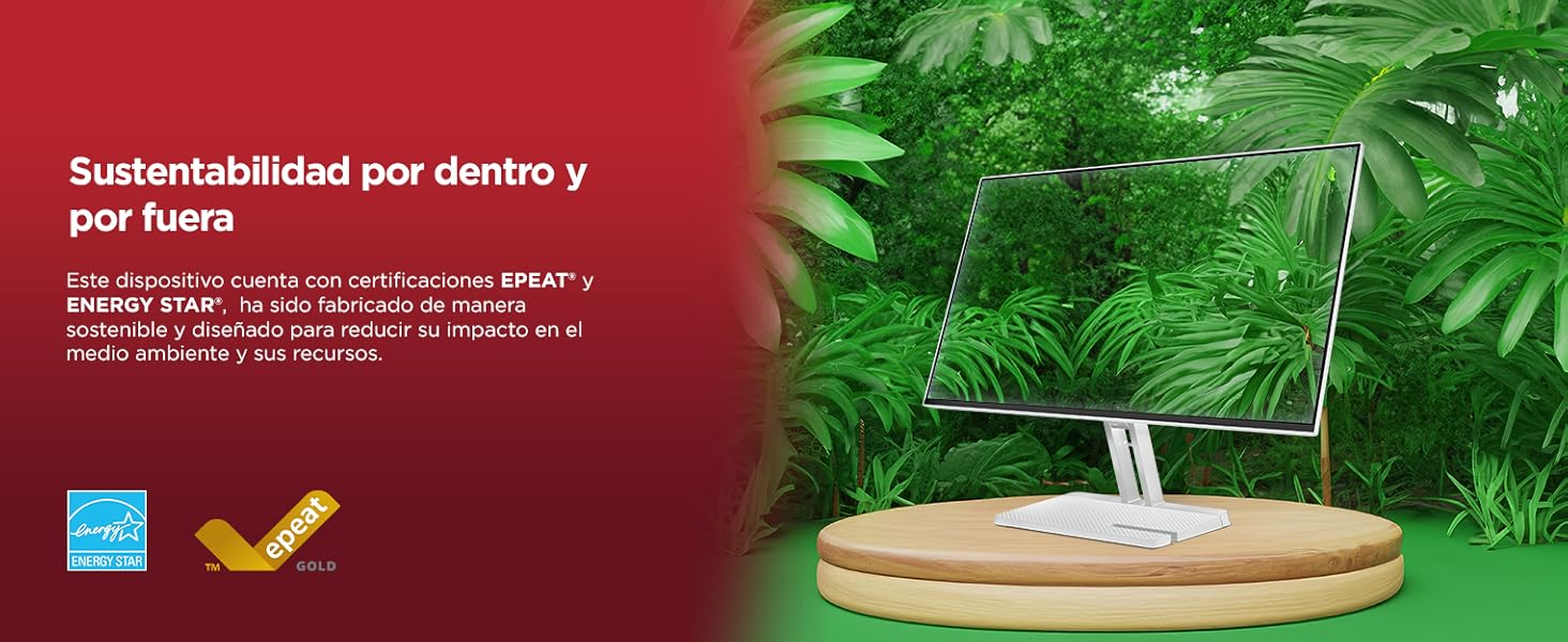 Lenovo L27i-4B - Monitor 27" Imagen monitor en naturaleza