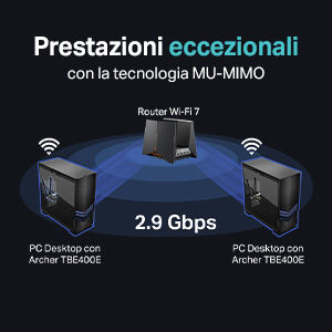 TP-Link Archer TBE400E - Tarjeta de red inalámbrica Wi-Fi 7 BE6500