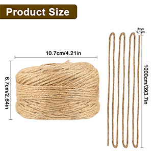 100 m Cuerda de Yute 3mm