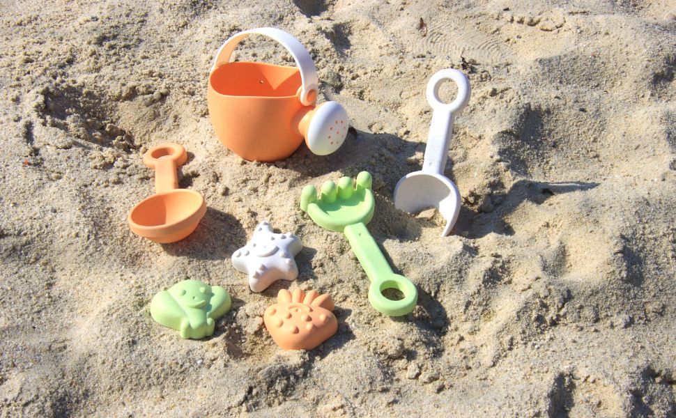 alldoro Sandspielzeug Schaufel Sandkasten Spielplatz Kinder Eimer Formmchen Strand Outdoor