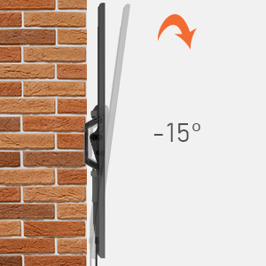 Una inclinación de 15 grados