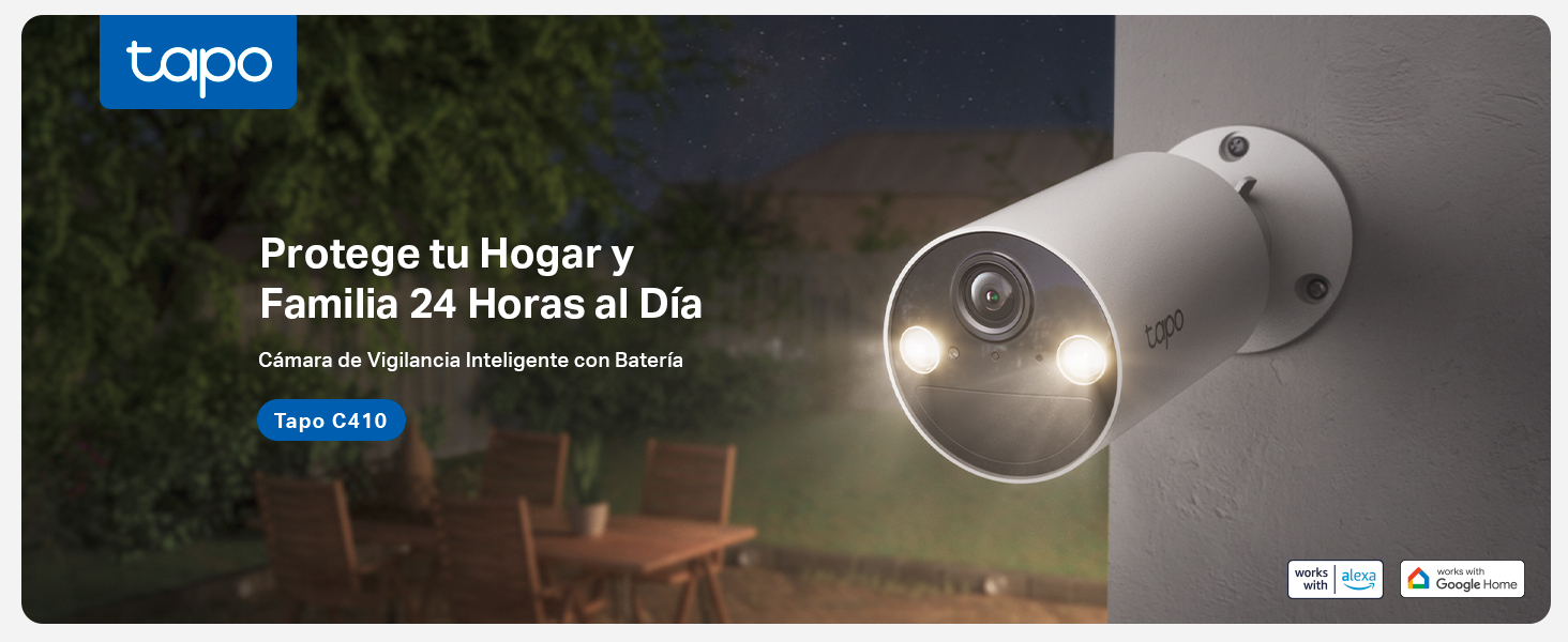 Tapo C410 - Cámara de Vigilancia Inteligente Wi-Fi con Batería